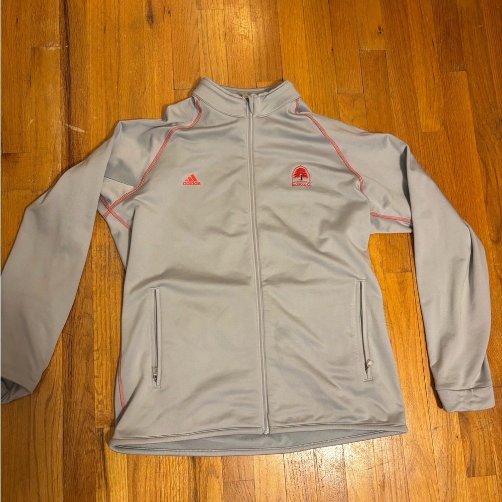 Adidas Gray Full-Zip Golf Jacket MENS MEDIUM